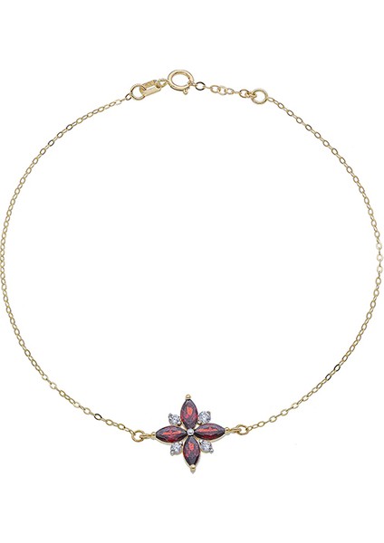 Markiz Taşlı 14 Ayar Kadın Bileklik