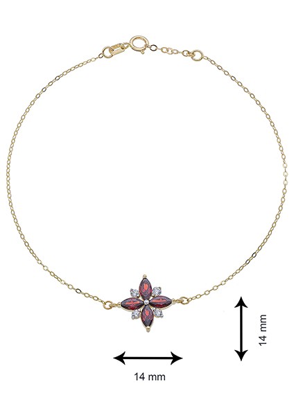 Markiz Taşlı 14 Ayar Kadın Bileklik modelleri