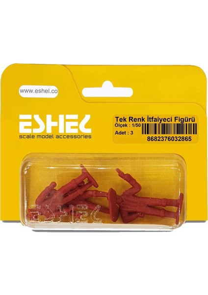 Maket Tek Renk İtfaiyeci Figürü 1/50 Ölçek 3'lü fiyatları