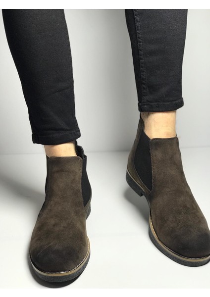 Dnz Chelsea Kahverengi Süet Bot