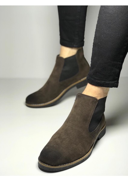 Dnz Chelsea Kahverengi Süet Bot modelleri