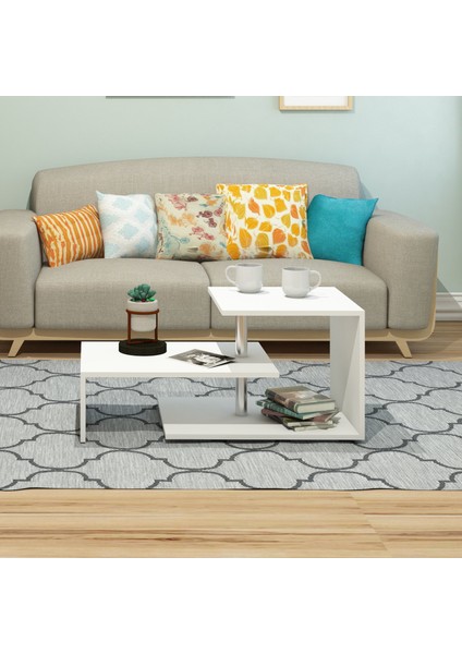 Dilek Orta Sehpa Beyaz