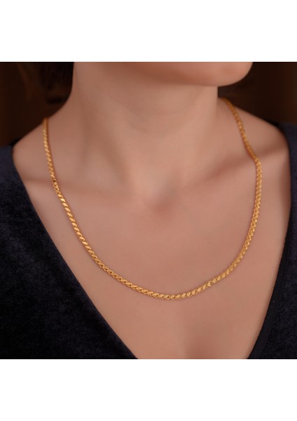 Ayyıldız Kuyumculuk Kadın Arpa Altın Zincir