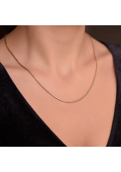 Ayyıldız Kuyumculuk Kadın Italyan Solucan Zincir