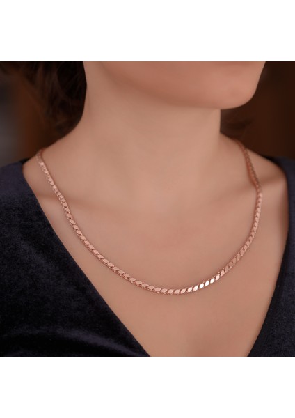 Ayyıldız Kuyumculuk Kadın Rose Arpa Altın Zincir