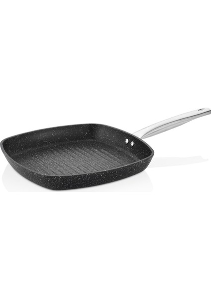 Black Line Kare Kapaksız Granit Tava 28 Cm