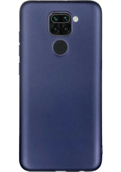 Case 4U Xiaomi Redmi Note 9 Kılıf Klasik Mat Renkli Yumuşak Premier Silikon Lacivert