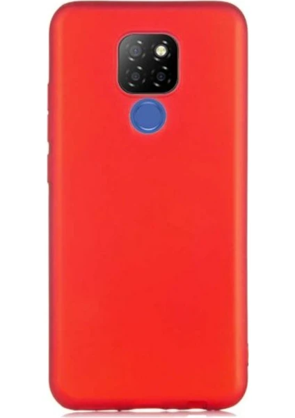 Case 4U General Mobile GM 20 Kılıf Klasik Mat Renkli Yumuşak Premier Silikon Kırmızı