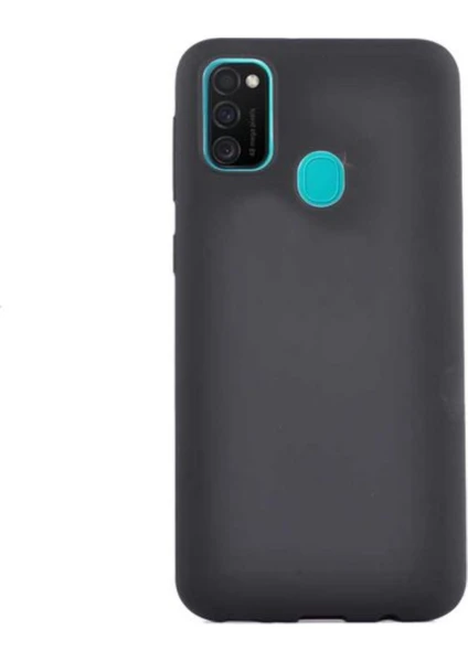 Case 4U Samsung Galaxy M21 Uyumlu Kılıf Klasik Mat Renkli Yumuşak Premier Silikon Siyah