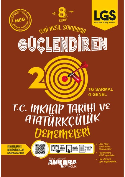 8.Sınıf T.C.Inkılap Tarihi ve Atatürkçülük Güçlendiren Denemeler