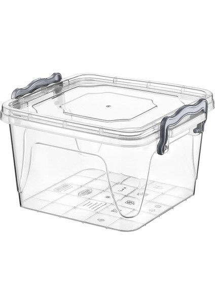 4 Adet Hobby Life Kare Saklama Kabı 2.4 Lt