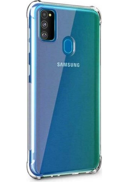 Samsung Galaxy M21 Uyumlu Kılıf Köşe Korumalı Darbe Emici Anti Shock Arka Kapak Şeffaf fiyatları