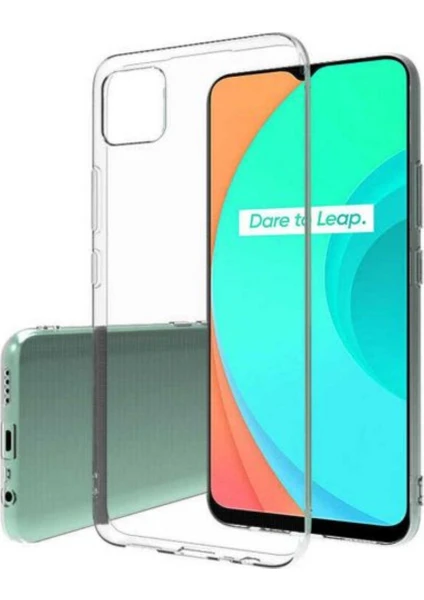 Case 4U Oppo Realme C11 Kılıf A+ Şeffaf Lüx Süper Yumuşak 0.3mm Ince Slim Silikon