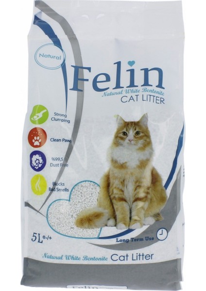 Naturel Kokusuz Topaklanan İnce Taneli Kedi Kumu 10l