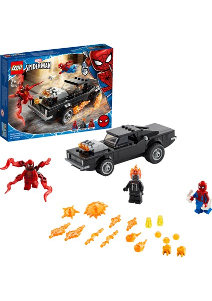 LEGO® Marvel Örümcek Adam ile Ghost Rider Carnage#a Karşı 76173 - Çocuklar için Koleksiyonluk Oyuncak Yapım Seti (212 Parça)