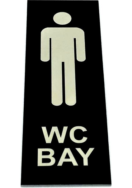 Wc Tuvalet Tabelası Bayan Bay Takım 2 Adet Kapı Yönlendirme Levha
