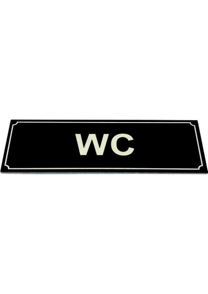 Wc Tuvalet Tabelası Kapı Yönlendirme Levhası 5 cm x 15 cm