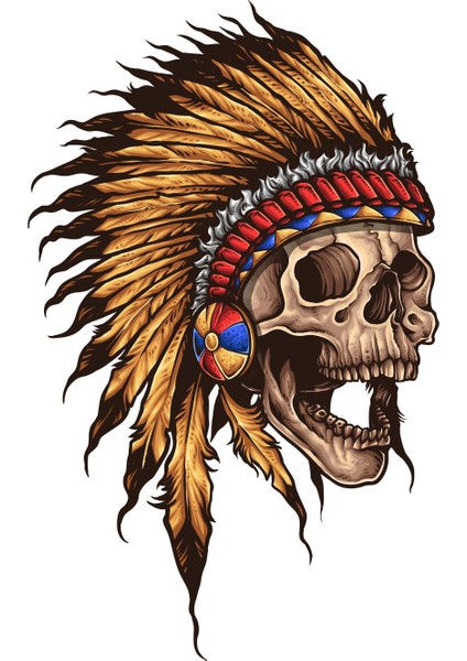 Kızılderili Kurukafa Kuru Kafa Kurukafa 00479