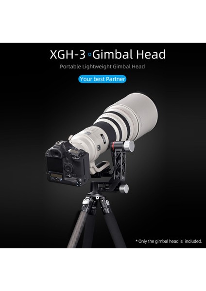 Xgh-3 Panoramik Gimbal Tripod Kafası Alüminyum