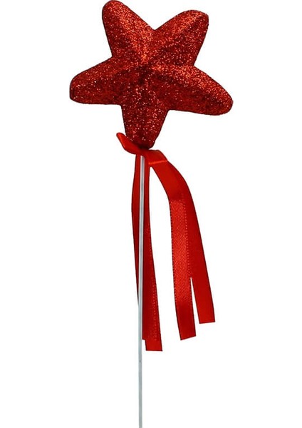 Yıldız Çubuk, 23 cm x 5,5 cm Kırmızı - 10 Adet