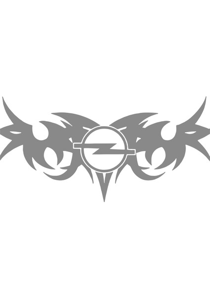 Kanatlı Opel Logo Sticker 00527