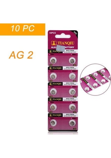 Alkalin Ag2 Pil LR726H/396A Saat Pili Terazi Tartı Oyuncak Pili
