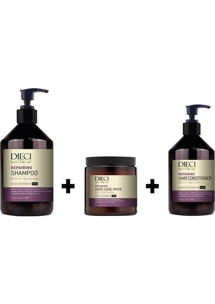 Repairing Şampuan 1000 ml + Condıtıoner 500 ml + Maske 500 ml