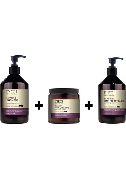 Repairing Şampuan 500 ml +Condtıoner 500 ml + Maske 500 ml