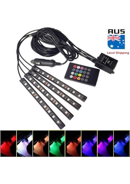 12 Ledli Ayak Altı LED Lamba Sese Duyarlı LED Müziğe Duyarlı LED