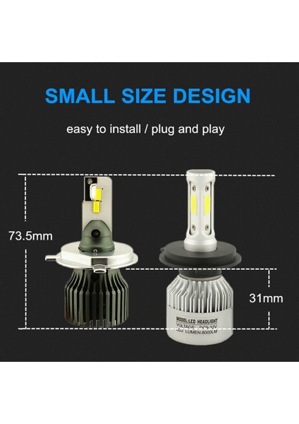 Csp LED Xenon Far Ampülü H3 Gerçek Csp Hücreli LED