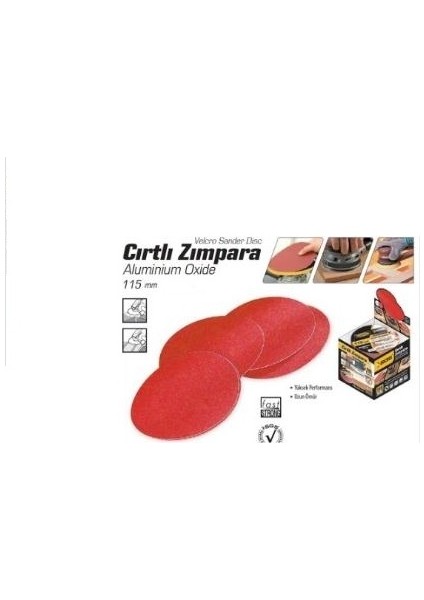 Sgs Cırtlı Zımpara 115 mm Aluminium Oxide 120 Kum
