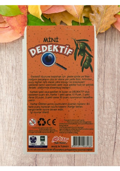 Mini Dedektif Hafıza Kart Oyunu