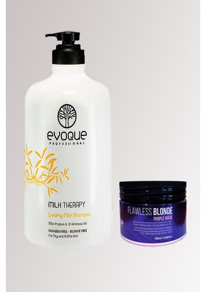 Milk Therapy Sülfatsız Şampuan 2800 ml + Professıonel Anti Purple Mask 250 ml