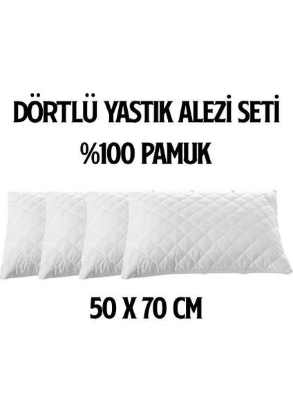 Dörtlü Set Kapitoneli Yastık Alezi 50 x 70 Cm. fiyatları