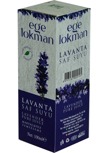 Doğal Lavanta Saf Suyu Makyaj ve Yüz Temizleme 100 ml Spreyli Cam Şişe fırsatları