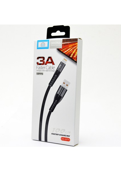 3.0A Lightning USB Hızlı Kablo 100CM EC-077İ