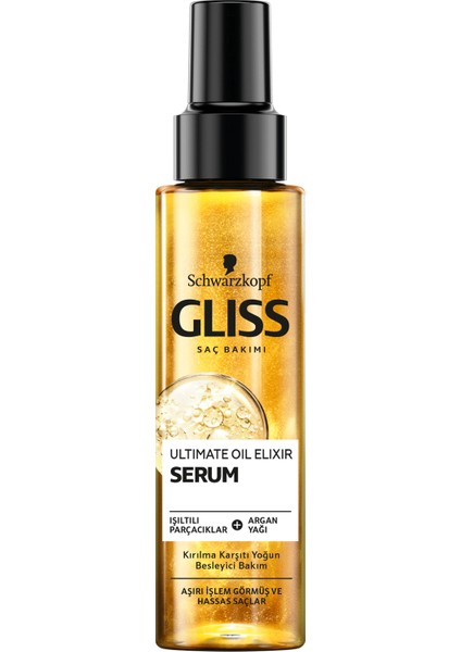 Schwarzkopf Gliss Ultimate Oil Elixir Bakim Serumu 100 Ml