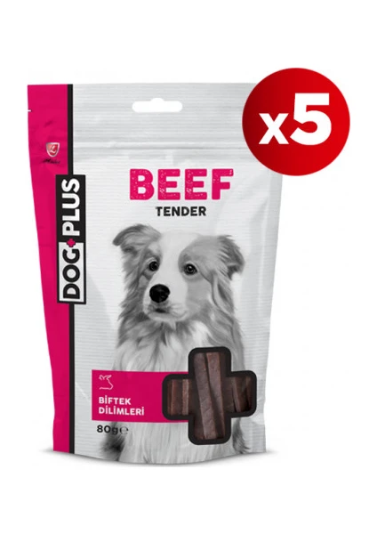 Dog Plus Dana Etli Tender Ödül Maması 80 gr x 5 Adet