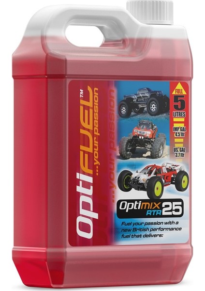 OP1009 Optimix Rtr %25 Nitro Car Fuel 5 lt