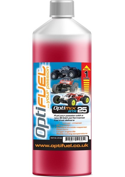 OP1007 Optimix Rtr %25 Nitro Car Fuel 1 lt