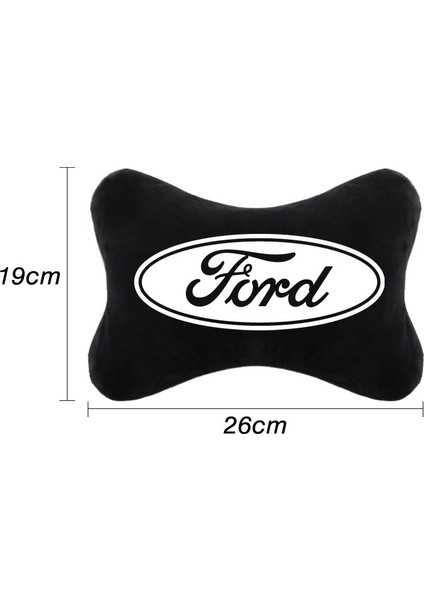 Ford Focus Style Coupe Oto Koltuk Boyun Yastığı Siyah 2 Adet