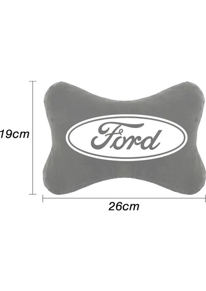 Ford Grand C-Max Oto Koltuk Boyun Yastığı Gri 2 Adet