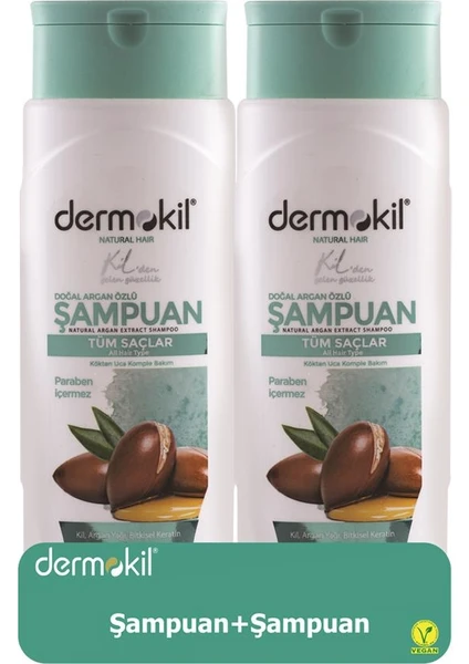 Argan Şampuan 400 ml 2'li Set