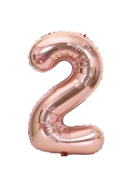 2 Rakamı Folyo Balon 100 cm 40 Inc