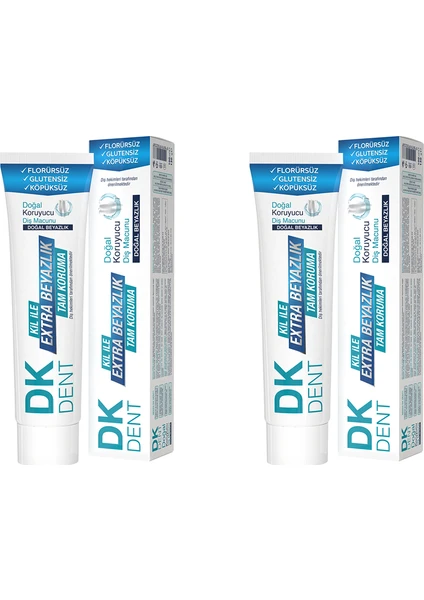 Dk Dent Dkdent Klasik Diş Macunu 75 ml x 2 Adet