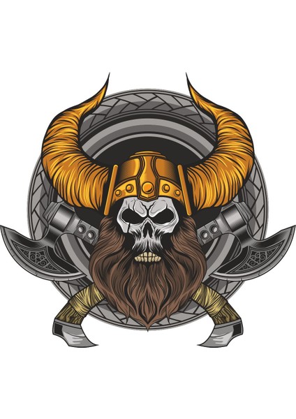 Viking Kurukafa Kuru Kafa Kurukafa Sticker 00472