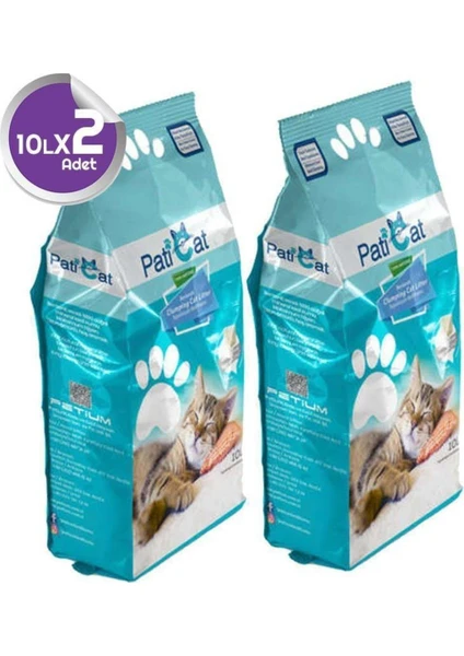 Pati Cat Paticat 2 Adet Marsilya Sabun Ince Tane Topaklaşan 10 Lt Kedi Kumu