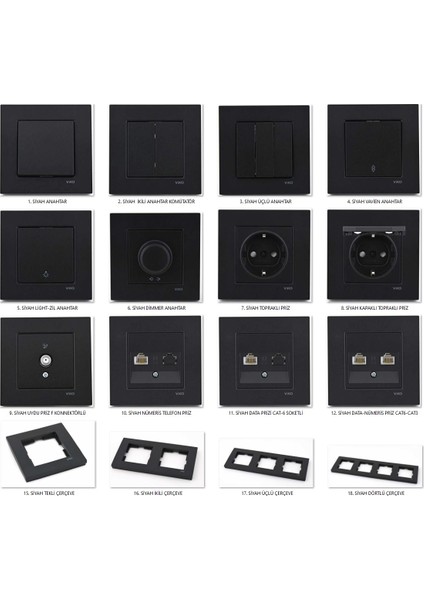 Novella Siyah Beşli Çerçeve fiyatları