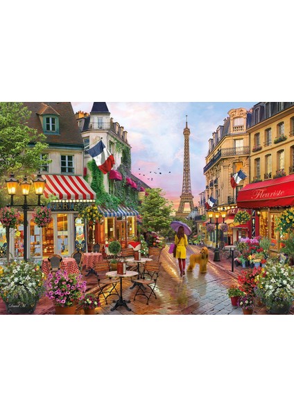 - 1000 Parça High Quality Yetişkin Puzzle - Flowers In Paris