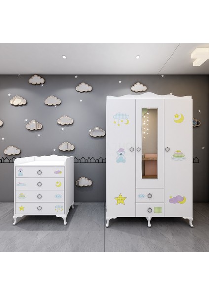 Asansörlü Bebek Odası Takımı - Yatak ve Uyku Seti Kombinli modelleri